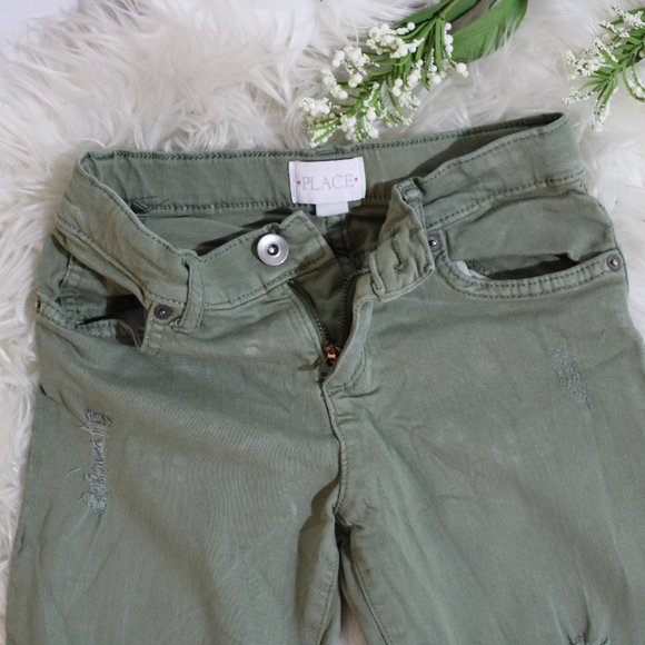 Children's Place Girls Distress Skinny Leggings - Picture 8 of 13